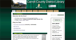 Desktop Screenshot of carrolllibrary.org