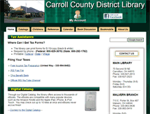 Tablet Screenshot of carrolllibrary.org